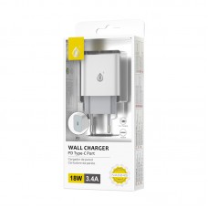 Tinklo įkroviklis 220V USB C 18W baltas (white) OnePlus originalas